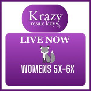 WOMEN PLUS 5X-6X CLOTHING LIVE NOTIFICATION LISTING  - LIVE NOW